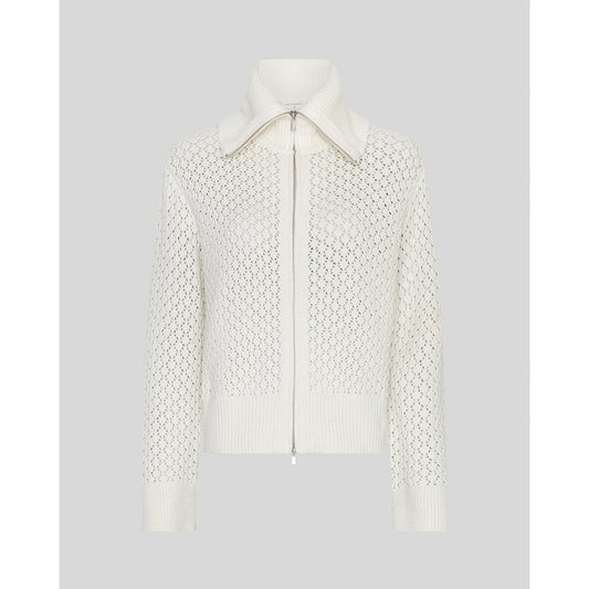 Moss Copenhagen Daina Zip Cardigan -egret