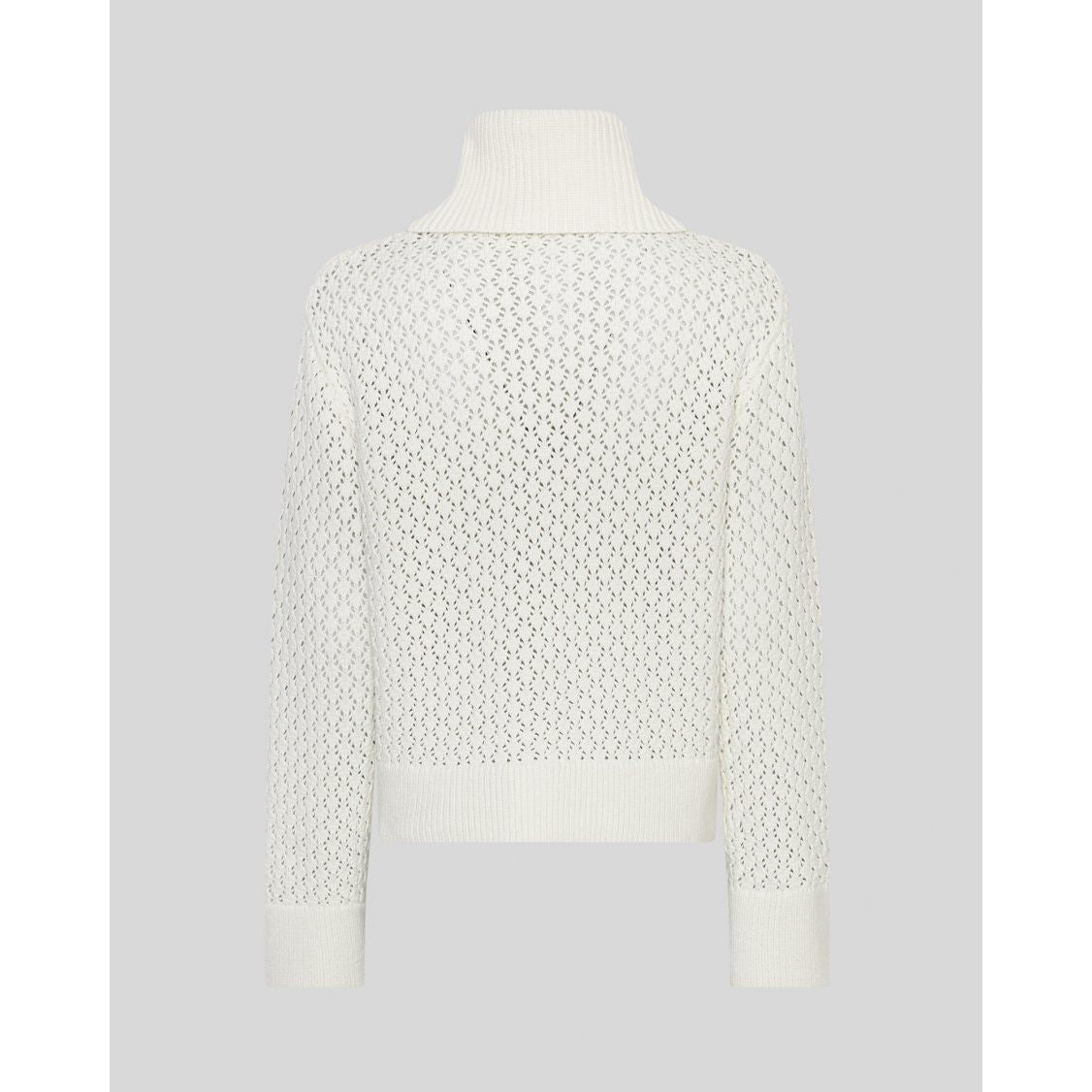 Moss Copenhagen Daina Zip Cardigan -egret