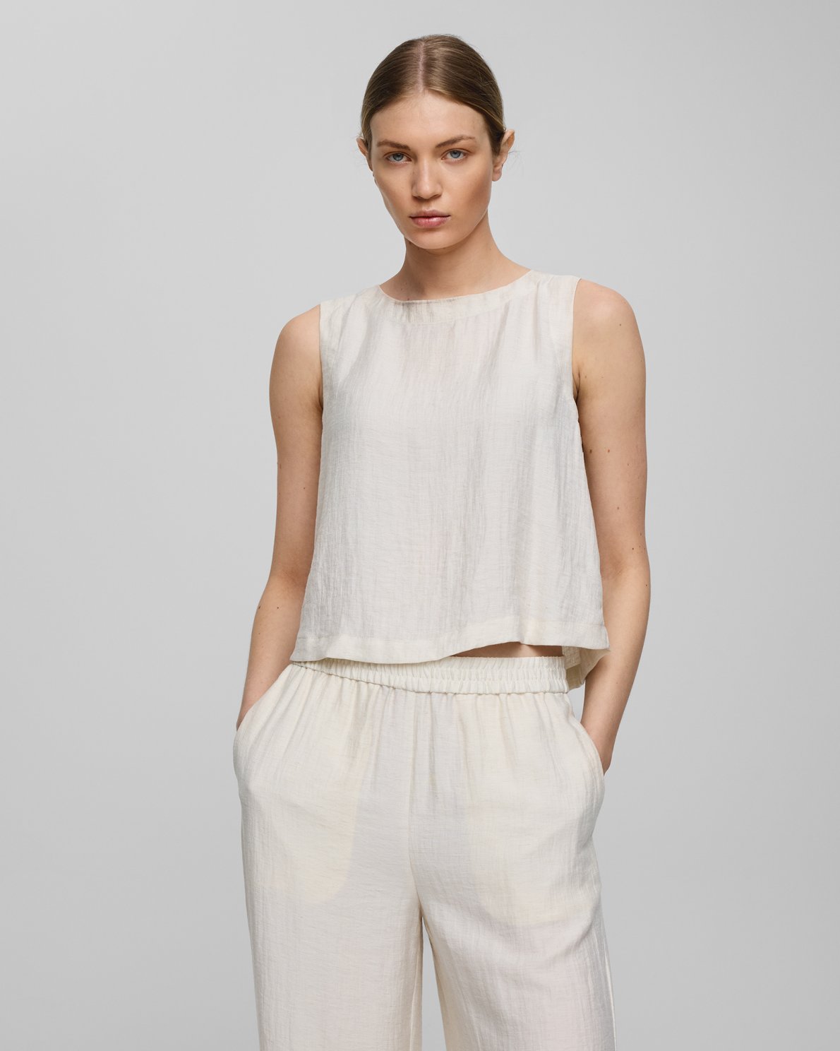 Moss Copenhagen Disa SL Top -sand melange-