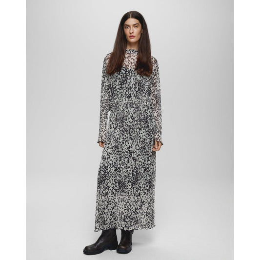 Moss Copenhagen Donette Illenora Kleid -oatmeal abstract-