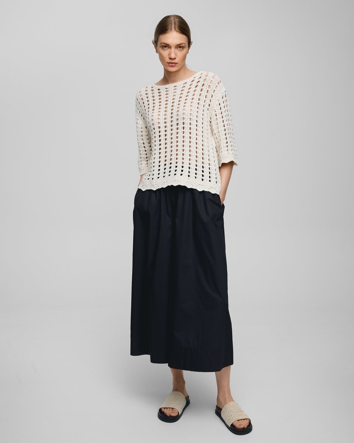 Moss Copenhagen Fairyn 2/4 Pullover -turledove-