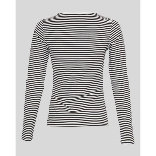 Moss Copenhagen Gemma Hadrea O Shirt Streifen -schwarz weiß-