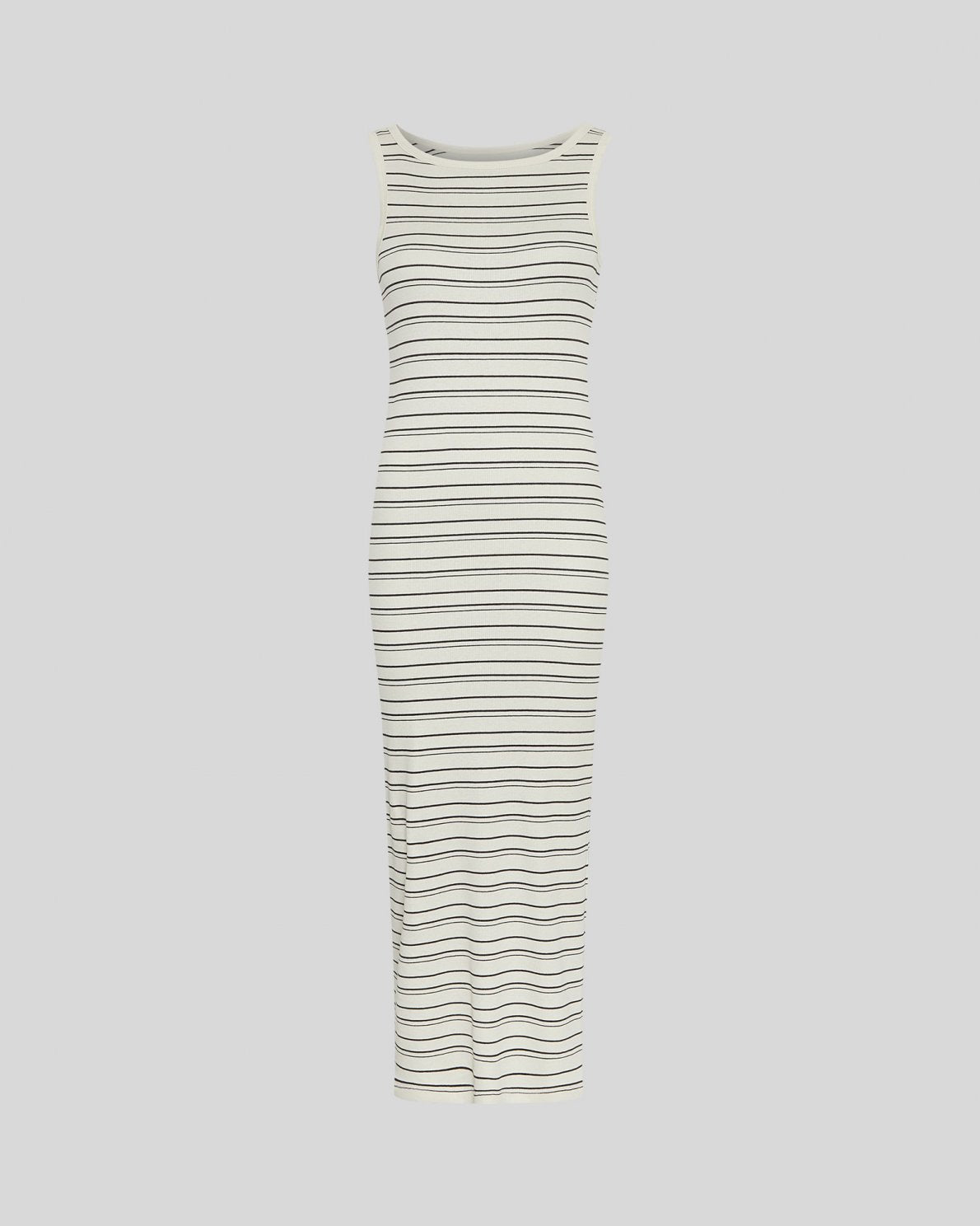 Moss Copenhagen Gubbi Rasmia SL Dress stripes -turtledove/ black