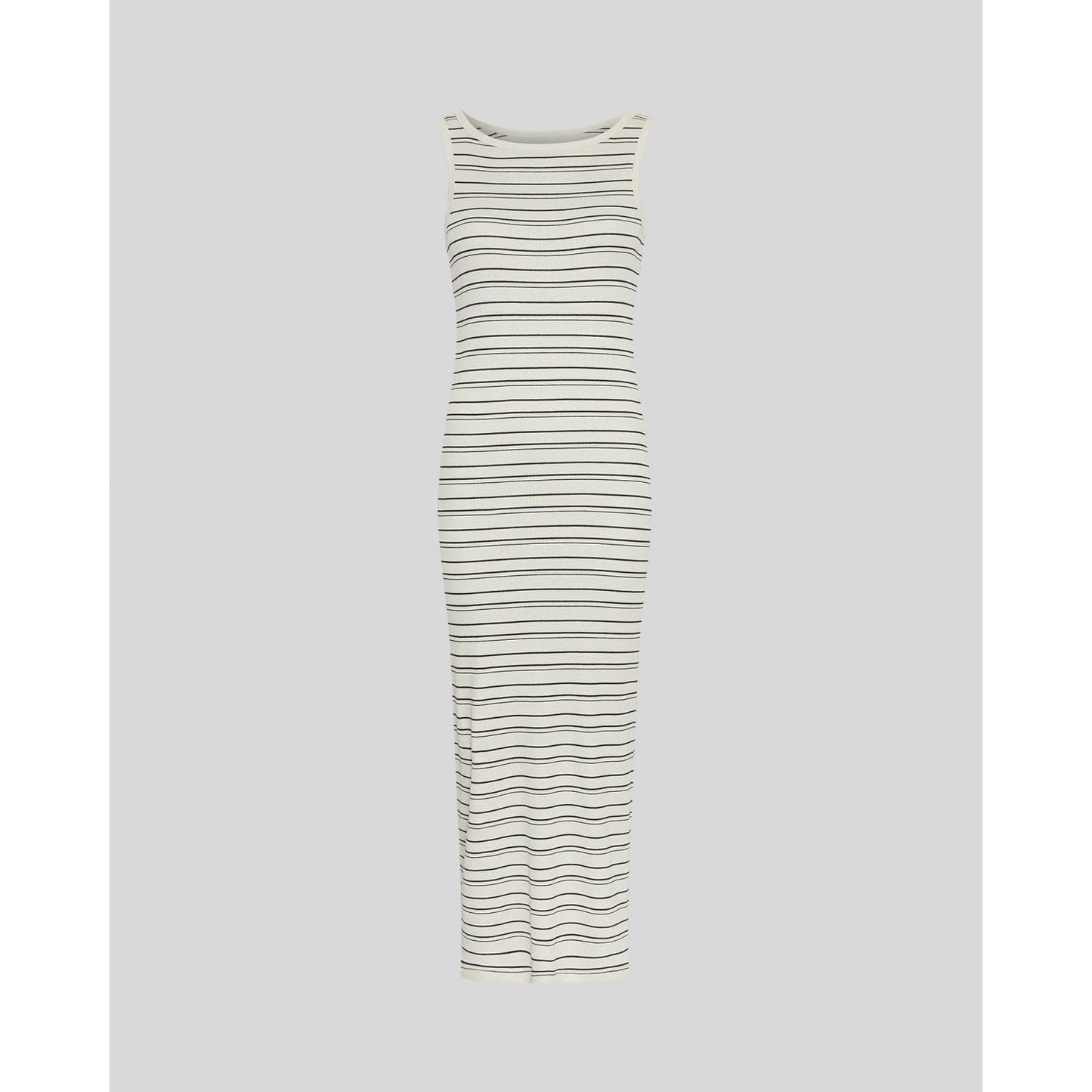 Moss Copenhagen Gubbi Rasmia SL Dress stripes -turtledove/ black