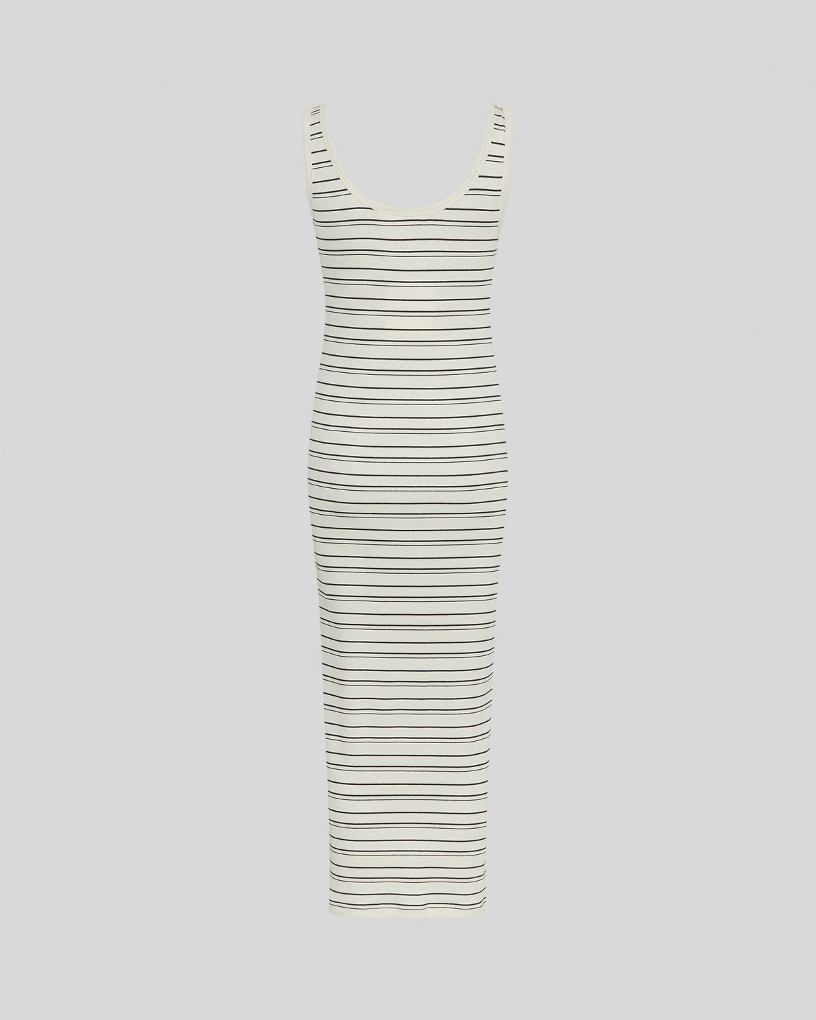 Moss Copenhagen Gubbi Rasmia SL Dress stripes -turtledove/ black