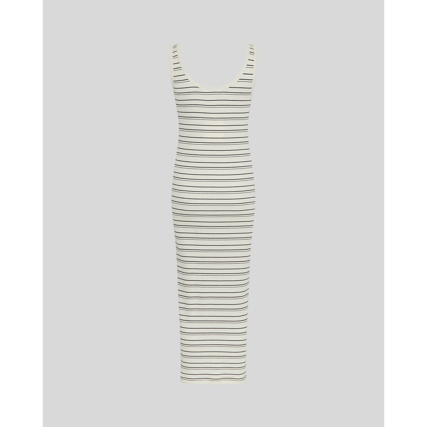 Moss Copenhagen Gubbi Rasmia SL Dress stripes -turtledove/ black