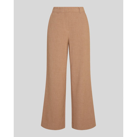 Moss Copenhagen Macy Michelle HW Wide Pants Regular - coconut melange
