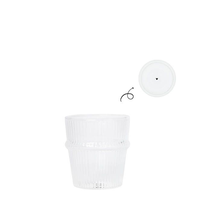Bastion Collections Espresso Glass ribbed / Espresso Glas Rillen