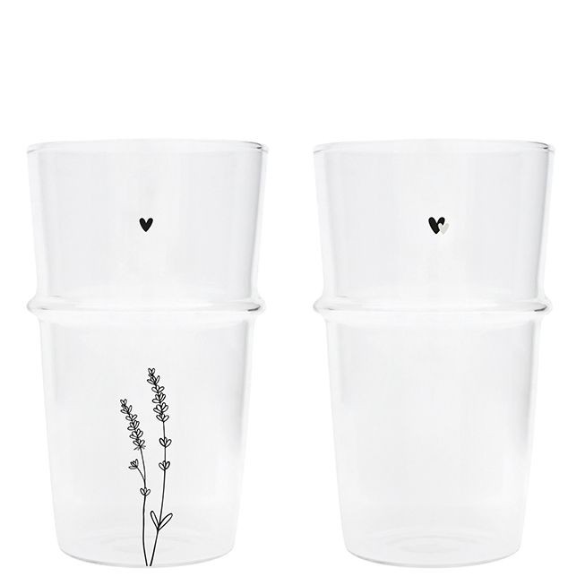 Bastion Collections Latte Macchiato Glas / Tumbler Latte -herz-