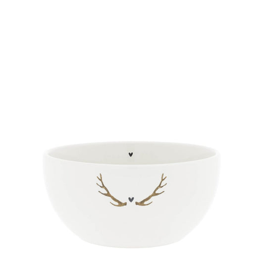 Bastion Collections Bowl white Deer