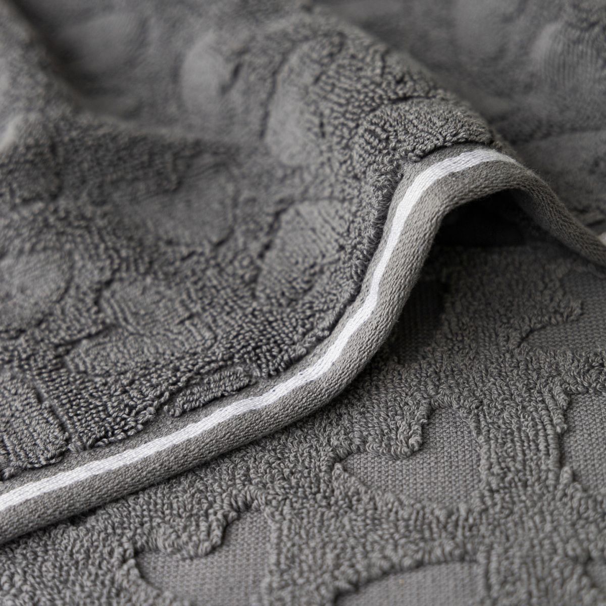 Bastion Collections Towel / Handtuch -dark grey- 50x50cm