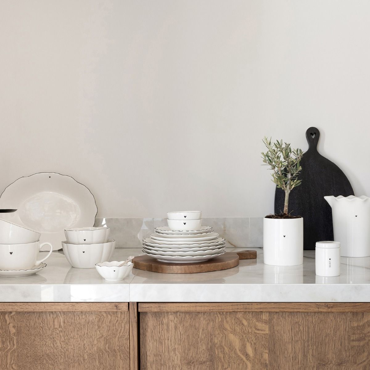 Bastion Collections Serving Trays natural shape - Serviertablett groß