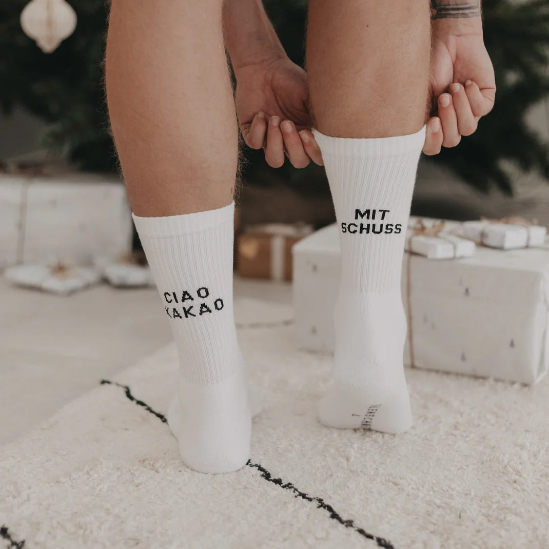 Eulenschnitt Socken Ciao Kakao mit Schuss