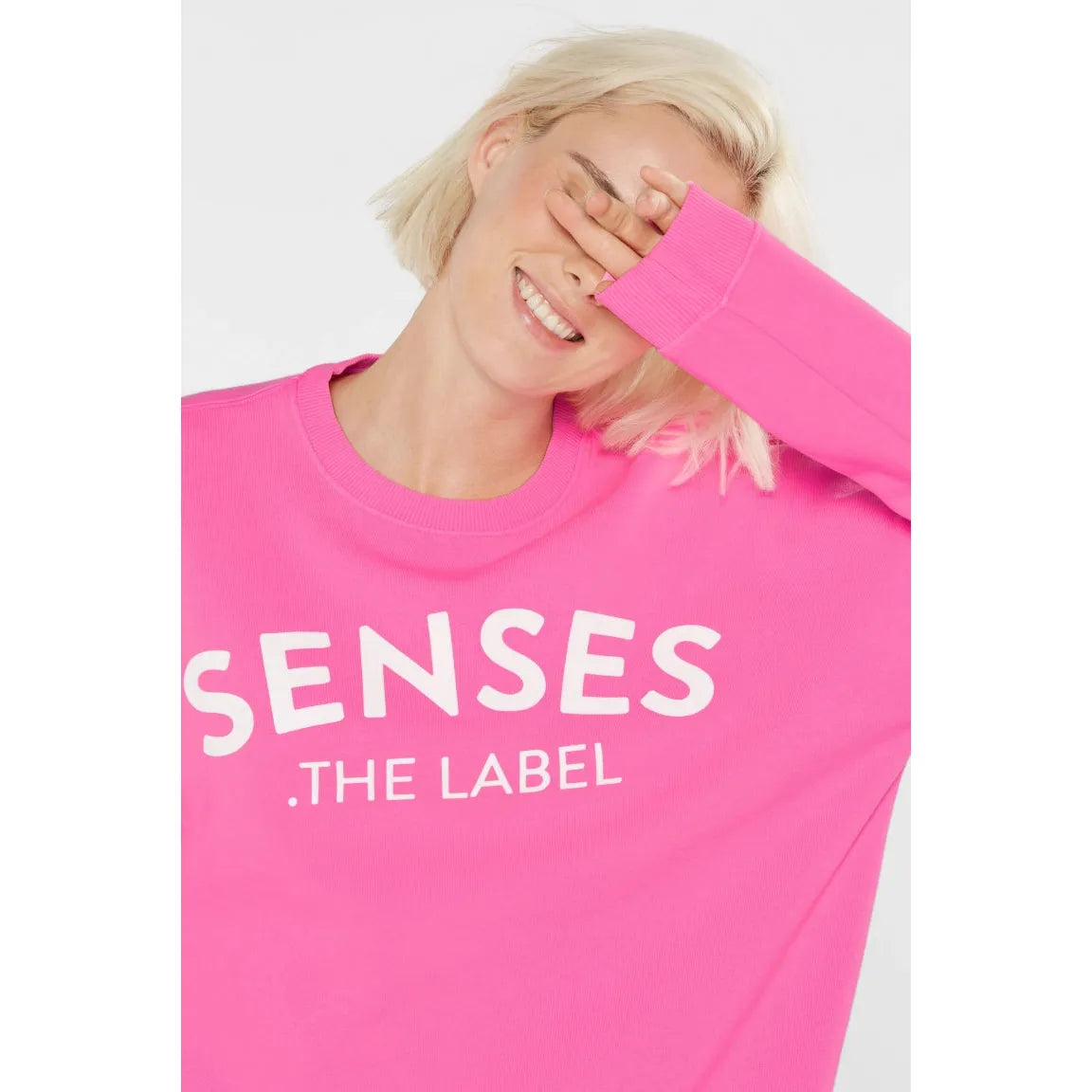 Senses the label Sweatshirt SMI:LLA - vivid pink