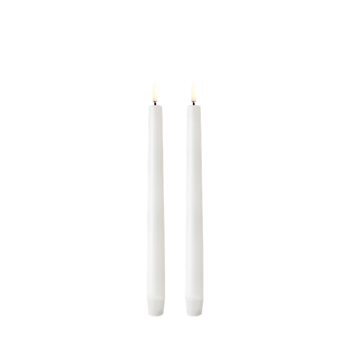 Piffany Copenhagen uyuni / LED Taper Candle / Stabkerze - nordic white - 2 er Set