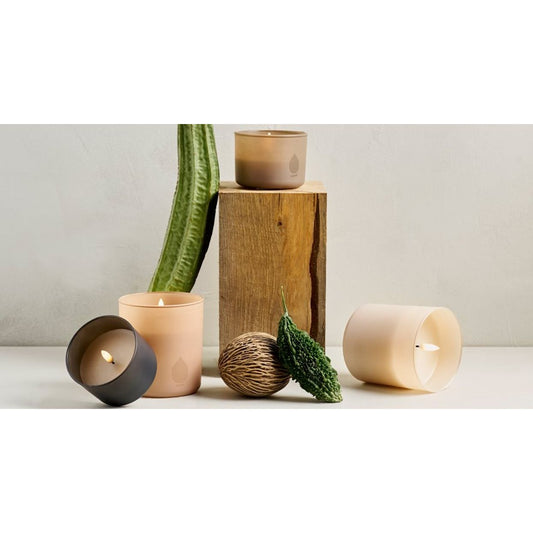 Piffany Copenhagen Uyuni / Glass Candles 9,2x10,2cm -beige-