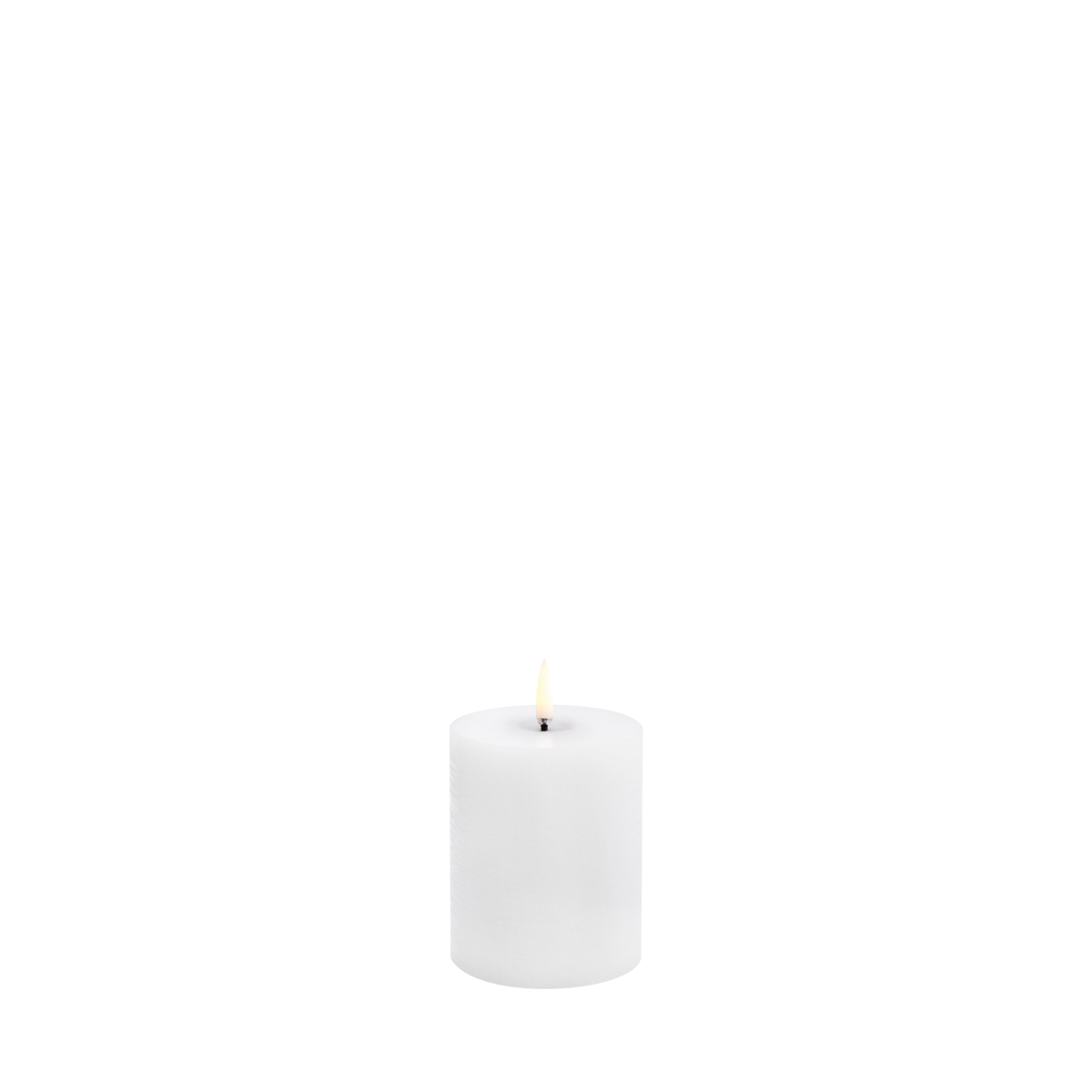 Piffany Copenhagen uyuni / LED Melted Edition Pillar Candle -nordic white- 7,8 X 10,1cm