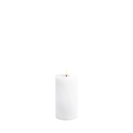 Piffany Copenhagen uyuni / LED Melted Edition Pillar Candle -nordic white- 7,8 X 15,2cm