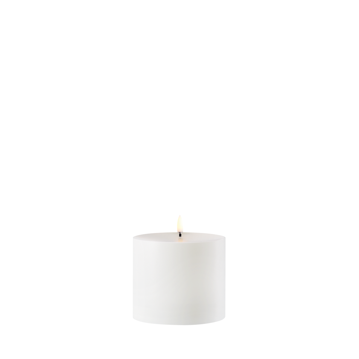 Piffany Copenhagen uyuni/ LED Pillar Candle -white- 10,1x7,8cm / Outdoorkerze