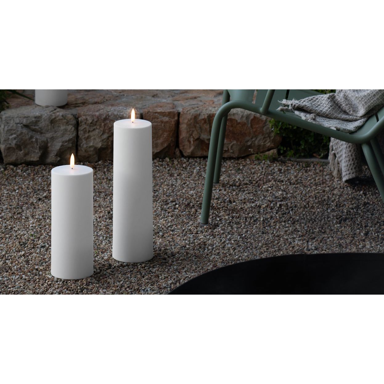 Piffany Copenhagen uyuni /LED Maxi-Pillar Candle - 12 x 40cm -Outdoorkerze