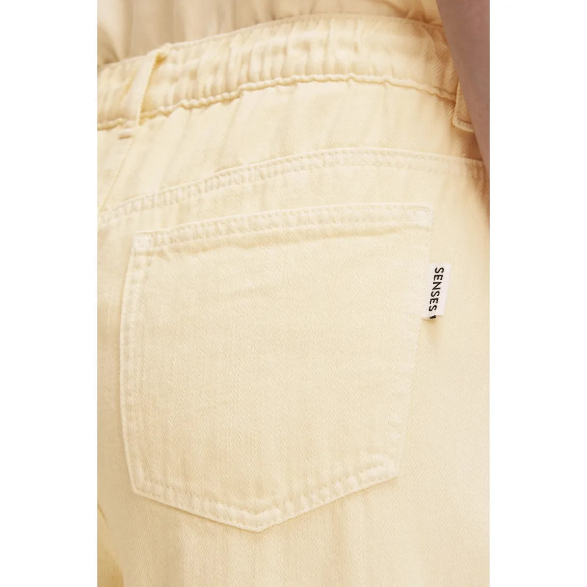 Senses. the Label Wide Leg Jeans AL:EX Mid Waist - butteryellow