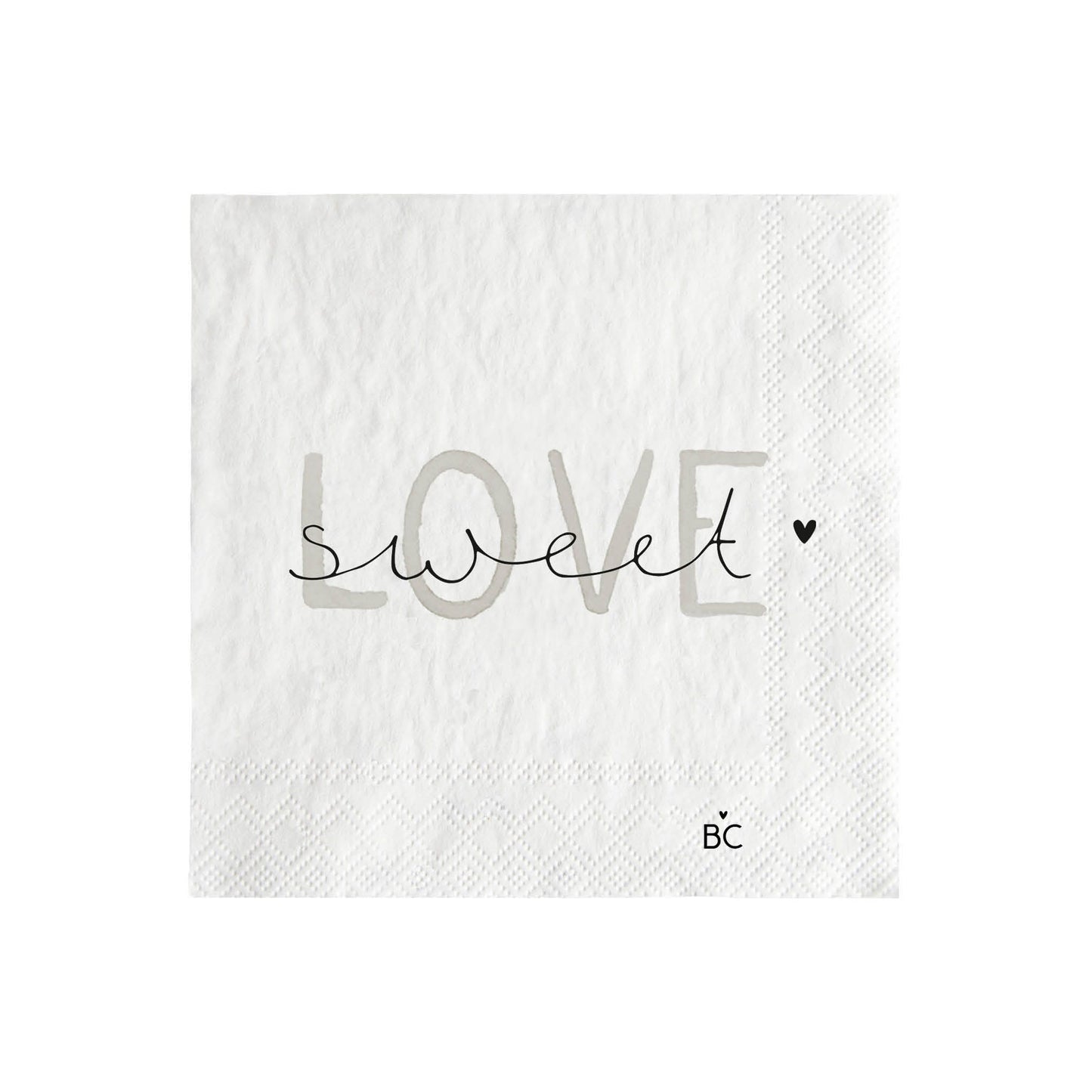 Bastion Collections Napkin / Papierserviette -Love sweet-