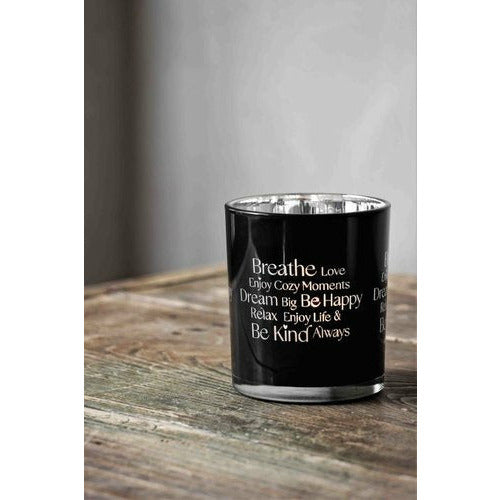 Majas Cottage Kerzenhalter - Breathe - schwarz