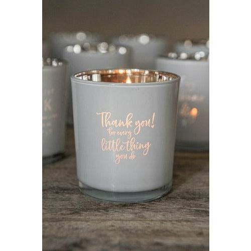 Majas Cottage Kerzenglas - Thank you -