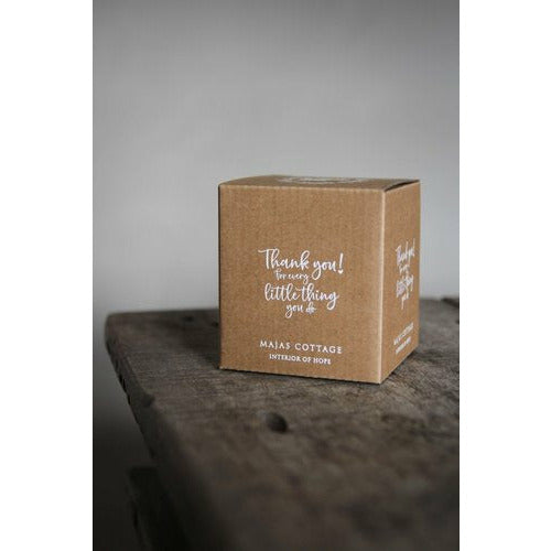 Majas Cottage Kerzenglas - Thank you -