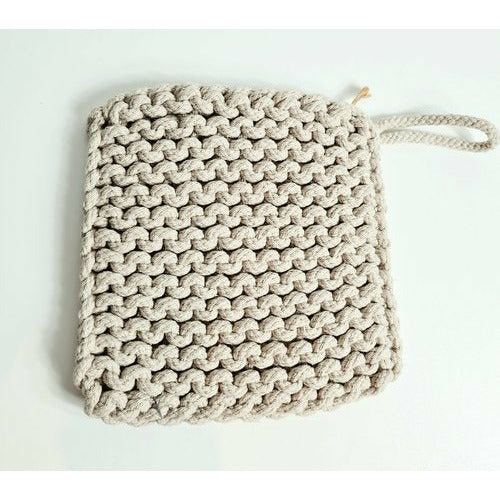 Topflappen beige