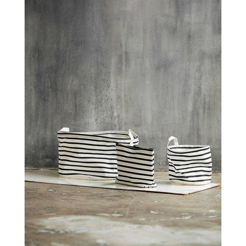 House Doctor, Aufbewahrung, Stripes schwarz / weiß