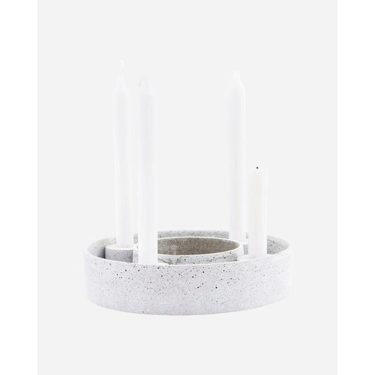 House Doctor Kerzenständer, the ring, grau