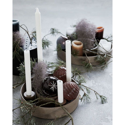 House Doctor, Kerzenhalter, Daca - braun - Adventskranz