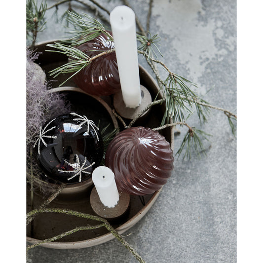 House Doctor, Kerzenhalter, Daca - braun - Adventskranz