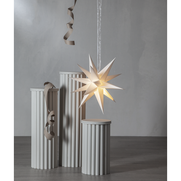 Papierstern -December- weiß