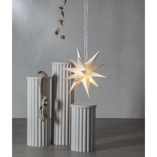 Papierstern -December- weiß