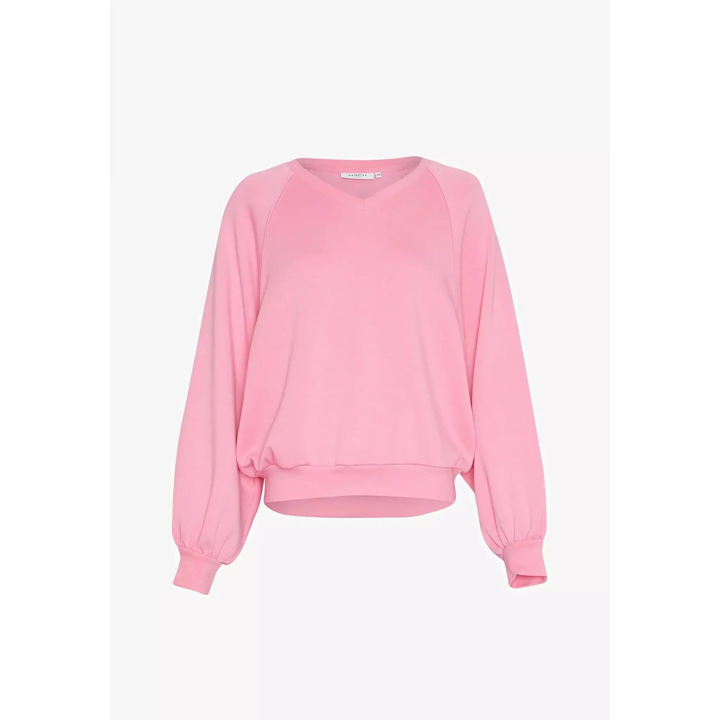 Moss Copenhagen MSCH Nelina Ima Q Raglan V Neck Sweatshirt -pink lavender-