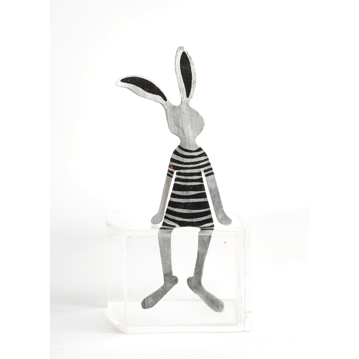 Good old Friends Kantenhocker - schwarz gestreift -