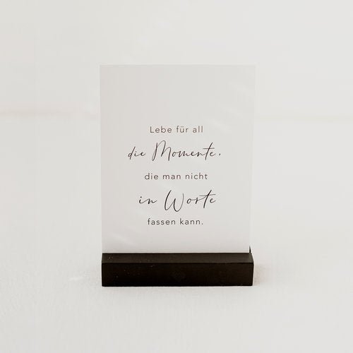 EULENSCHNITT Postkartenständer Herz, schwarz 10,5cm - Villa Wohnzauber