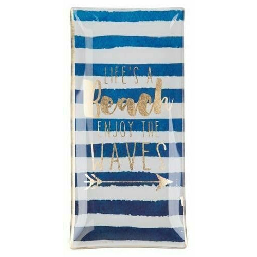 Gift Company Glasteller "Life is a beach" - Villa Wohnzauber