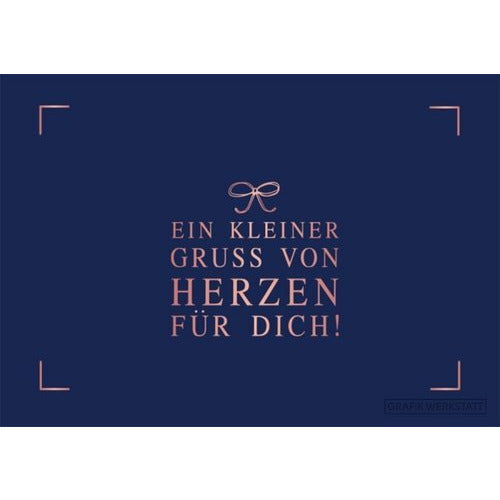 Grafikwerkstatt Klappkarte "Ein kleiner Gruß von Herzen für Dich!" - Villa Wohnzauber