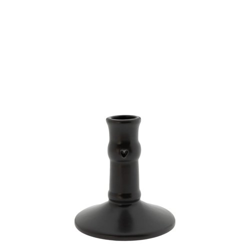 Bastion Collections Kerzenhalter / Candlestick SM Matt Black 10cm