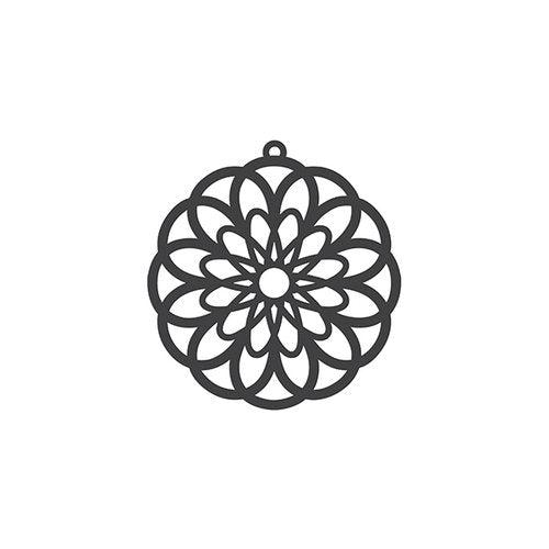 Tafelgut Papercut Flower black