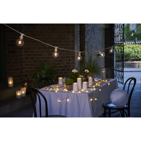 Lichterkette Outdoor "Berry" - opal