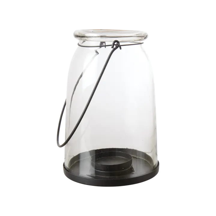 Affari HELEN Hängende Laterne -klar/schwarz- Ø14xH20 cm