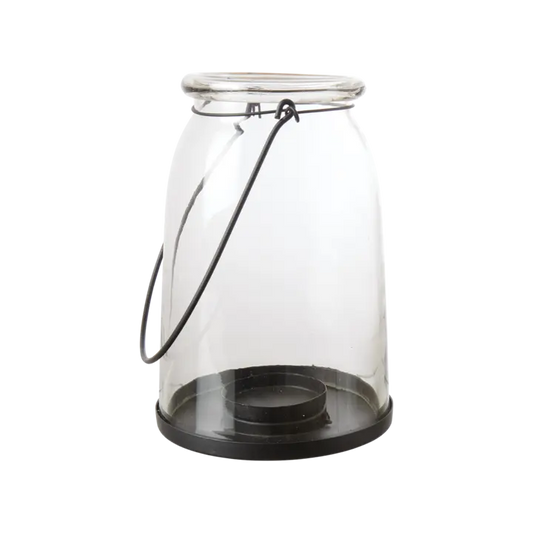 Affari HELEN Hängende Laterne -klar/schwarz- Ø14xH20 cm