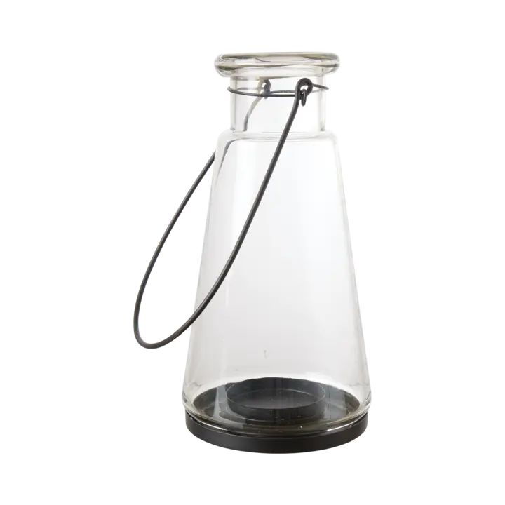 Affari HELEN Hängende Laterne -klar/schwarz -Ø11xH23 cm