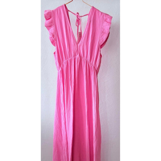 Musselin Kleid -pink