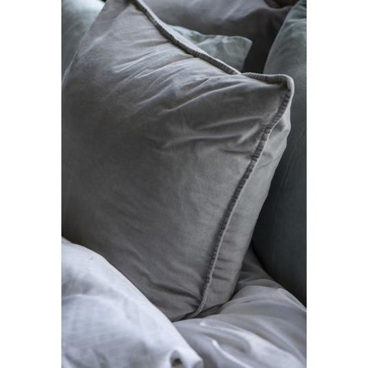 Ib Laursen Kissenbezug Velour -ash grey-