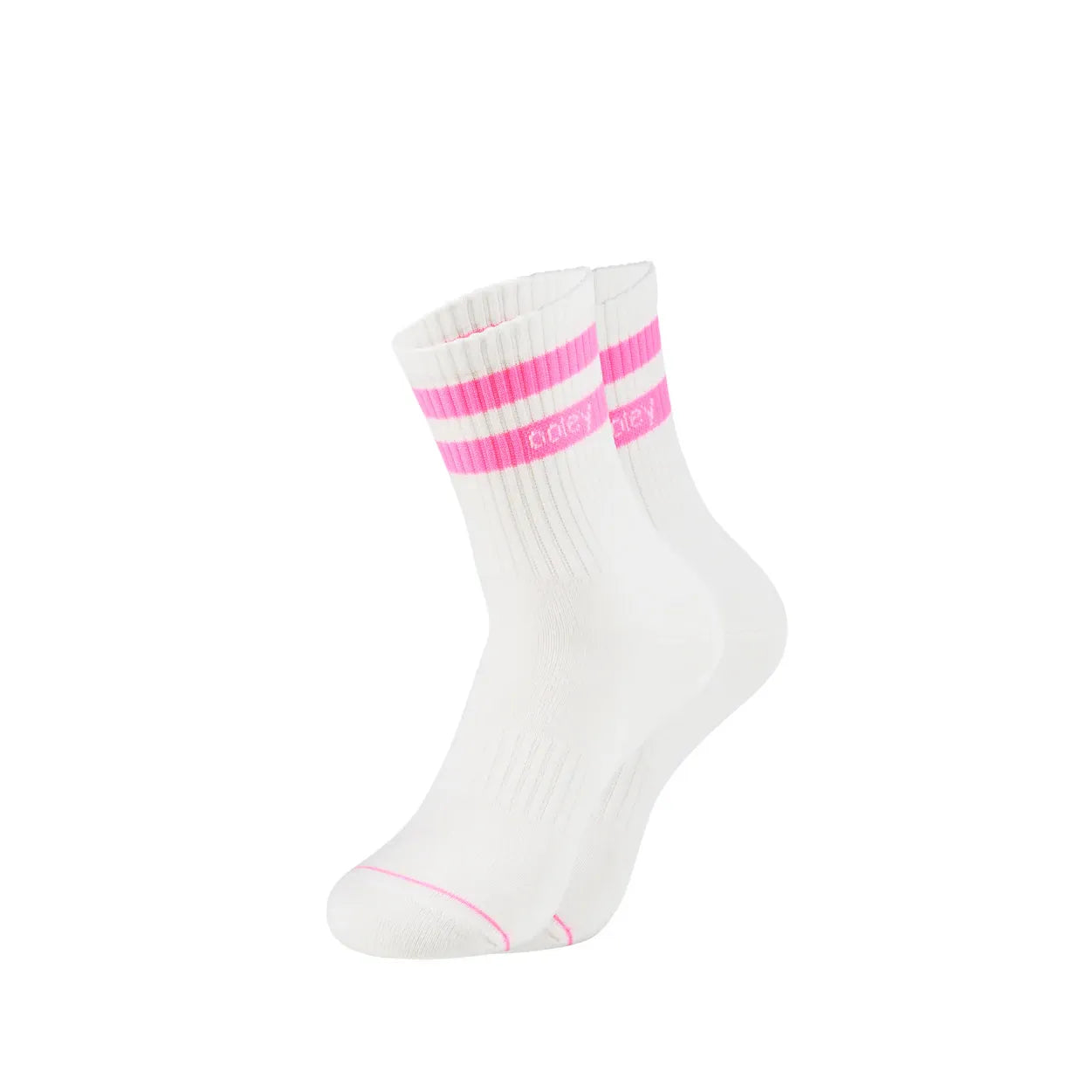 le ooley Socke - Streetmood Light White Neon Pink